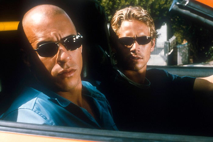The Fast and the Furious (2001) - Unit Stills Vin Diesel (L) and Paul Walker in The Fast and the Furious