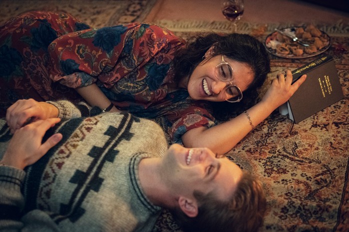 One Day Dexter and Emma lying together on the floor laughing