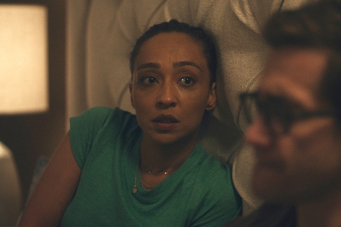 Presumed_Innocent_Photo_010110 Ruth Negga in Presumed Innocent sitting in bed looking at Gyllenhaal