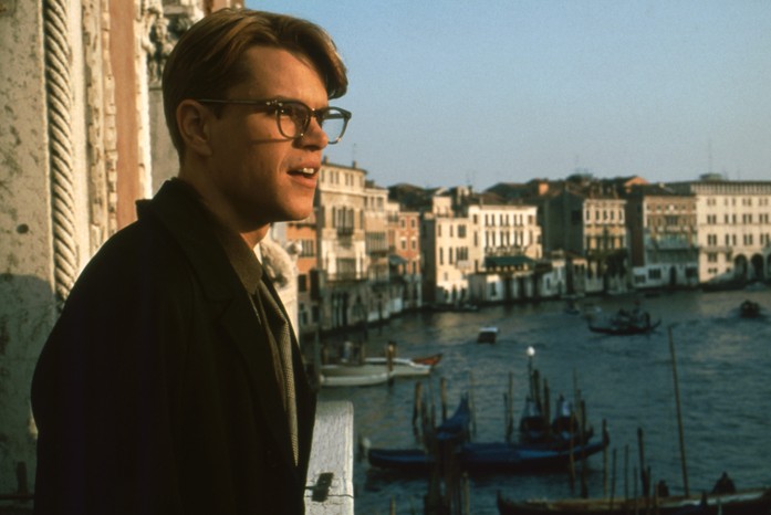 The Talented Mr Ripley Matt Damon in The Talented Mr Ripley standing overlooking a canal in Venice