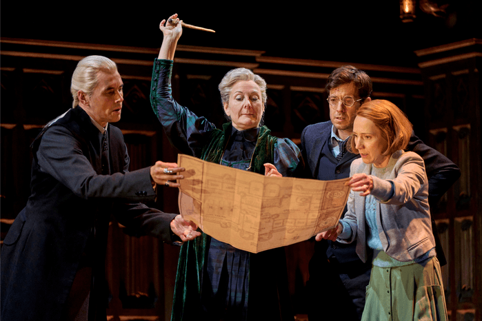 hogwarts legacy harry potter and the cursed child map Teachers inspecting the Marauders Map